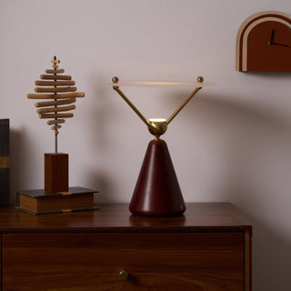 Balance Lampe de Table en Bois Moderne