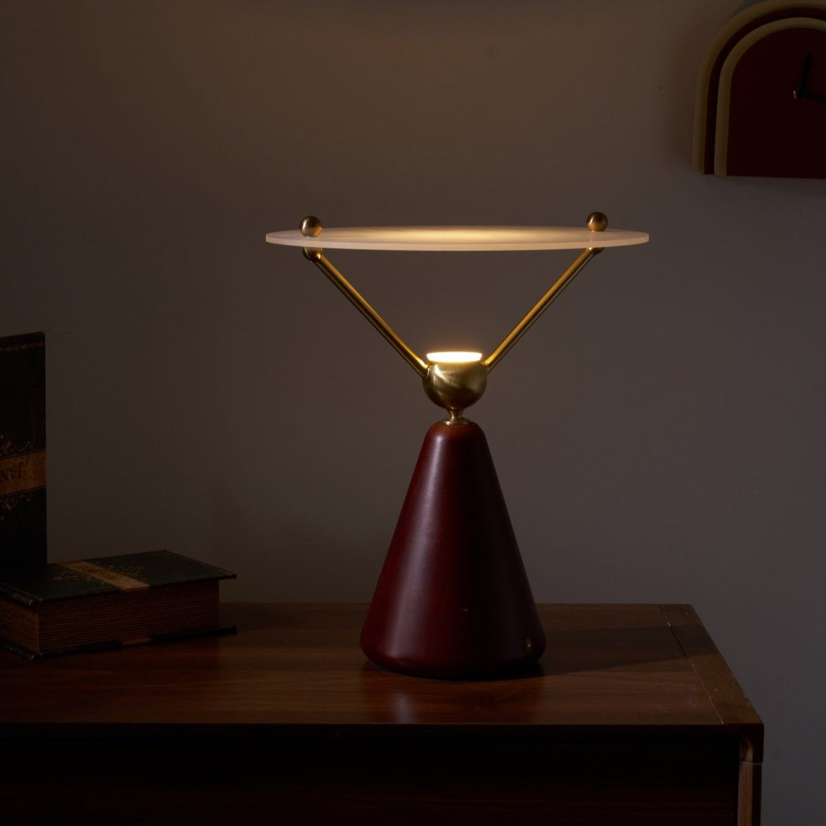 Balance Lampe de Table en Bois Moderne