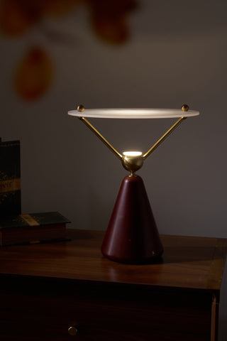 Balance Lampe de Table en Bois Moderne
