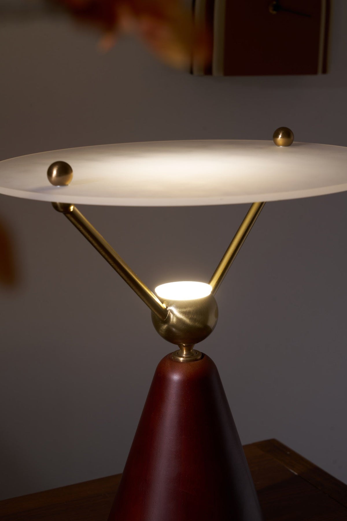 Balance Lampe de Table en Bois Moderne