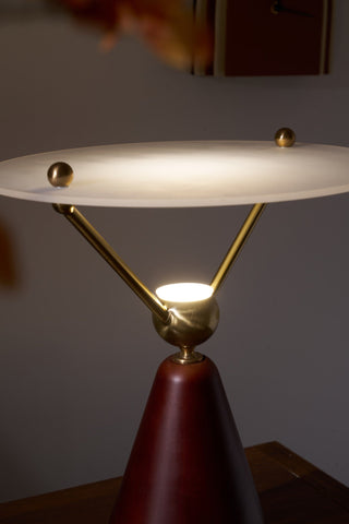 Balance Lampe de Table en Bois Moderne