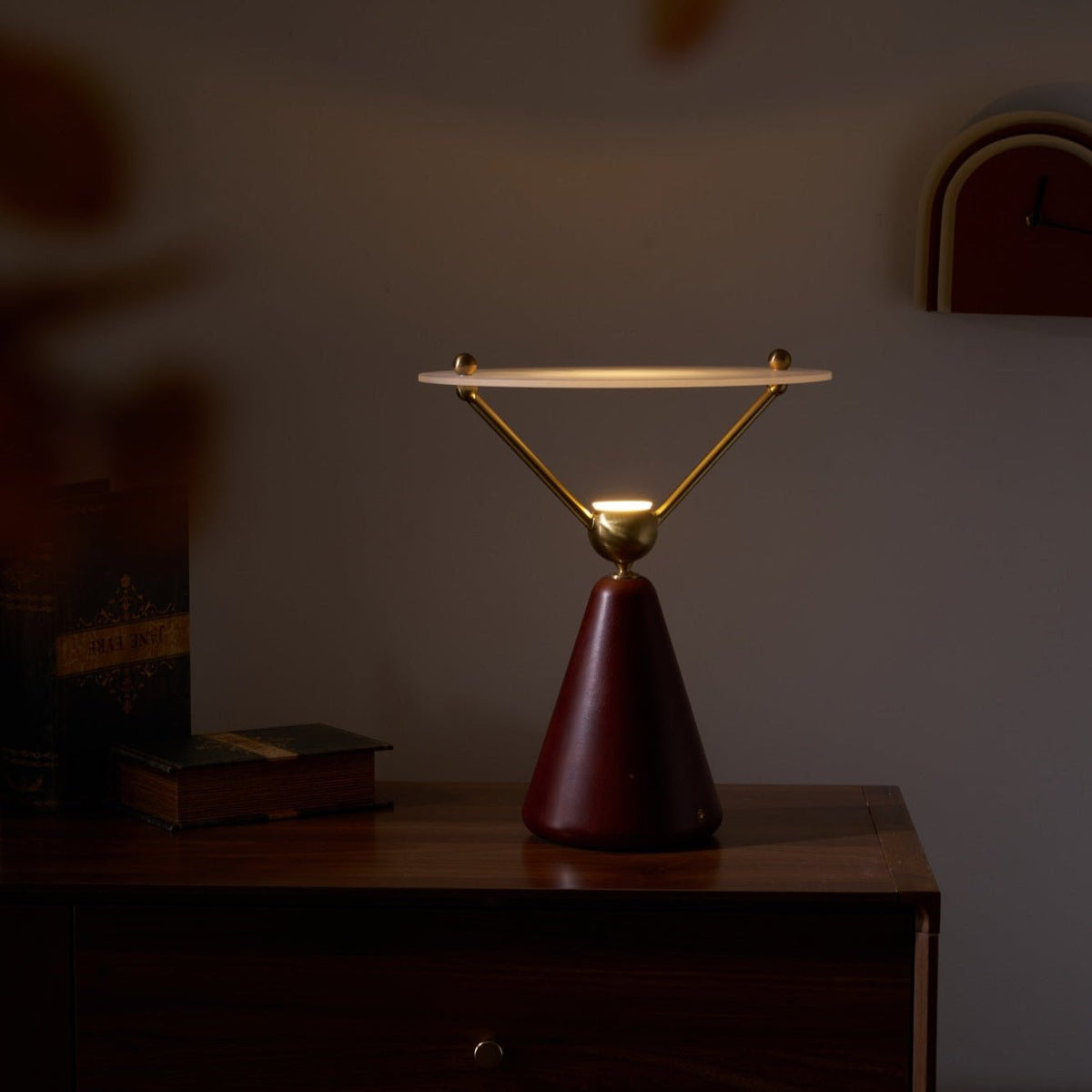 Balance Lampe de Table en Bois Moderne