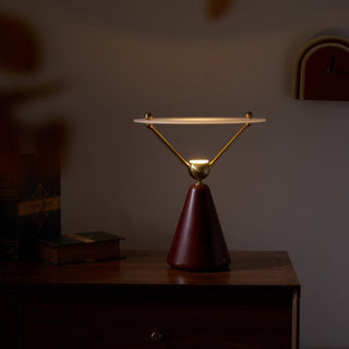 Balance Lampe de Table en Bois Moderne