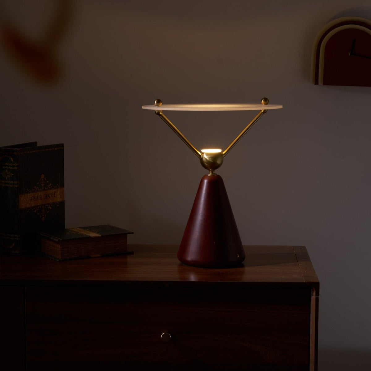 Balance Lampe de Table en Bois Moderne
