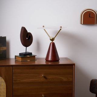 Balance Lampe de Table en Bois Moderne