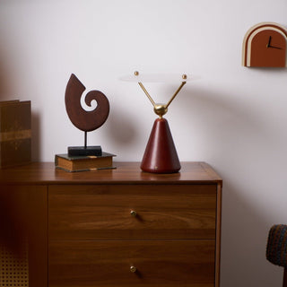 Balance Lampe de Table en Bois Moderne