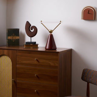 Balance Lampe de Table en Bois Moderne