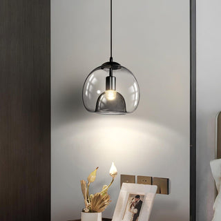 Zelirila Suspension en Verre Nacré Style Nordique