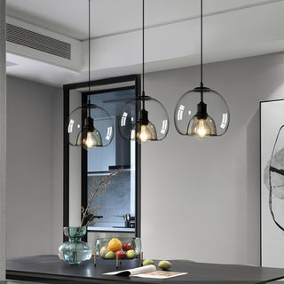 Zelirila Suspension en Verre Nacré Style Nordique