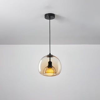 Zelirila Suspension en Verre Nacré Style Nordique