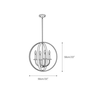 Icarila Suspension Métal Laiton Industriel Vintage Salon