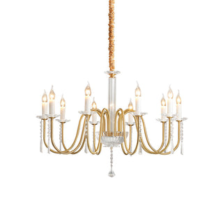 Ilphaara Lustre Laiton Cristal Luxe Postmoderne Salon