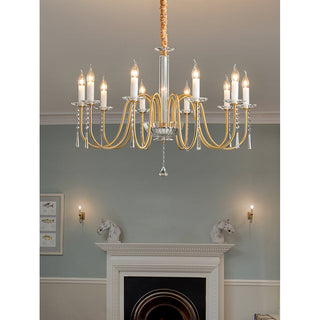 Ilphaara Lustre Laiton Cristal Luxe Postmoderne Salon