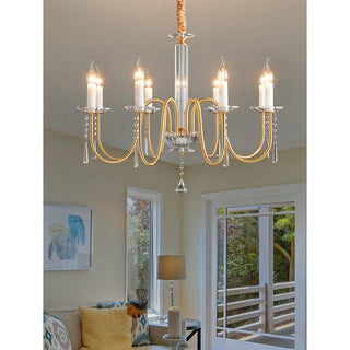 Ilphaara Lustre Laiton Cristal Luxe Postmoderne Salon