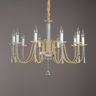 Ilphaara Lustre Laiton Cristal Luxe Postmoderne Salon