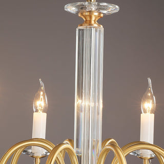 Ilphaara Lustre Laiton Cristal Luxe Postmoderne Salon