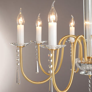 Ilphaara Lustre Laiton Cristal Luxe Postmoderne Salon