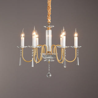 Ilphaara Lustre Laiton Cristal Luxe Postmoderne Salon