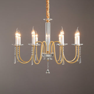Ilphaara Lustre Laiton Cristal Luxe Postmoderne Salon