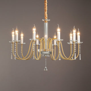 Ilphaara Lustre Laiton Cristal Luxe Postmoderne Salon