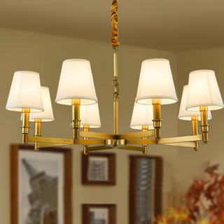 Vadoryra Lustre Laiton Tissu Luxe Postmoderne Salon