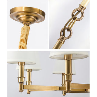 Vadoryra Lustre Laiton Tissu Luxe Postmoderne Salon