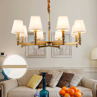 Vadoryra Lustre Laiton Tissu Luxe Postmoderne Salon