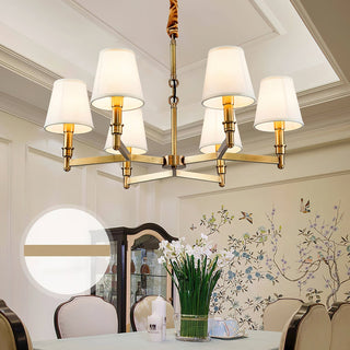 Vadoryra Lustre Laiton Tissu Luxe Postmoderne Salon