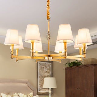 Vadoryra Lustre Laiton Tissu Luxe Postmoderne Salon