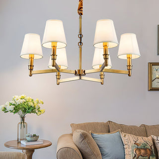 Vadoryra Lustre Laiton Tissu Luxe Postmoderne Salon