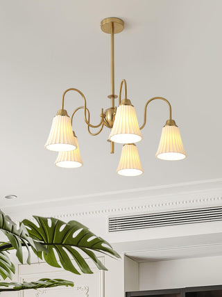 Lustra Lustre Moderne Céramique Plissée