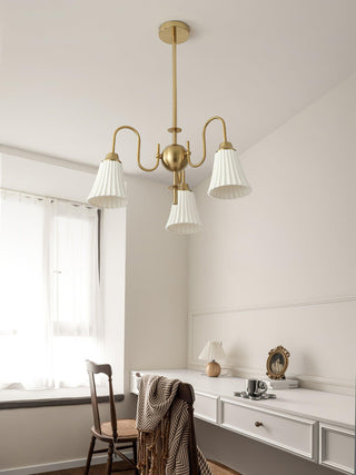 Lustra Lustre Moderne Céramique Plissée