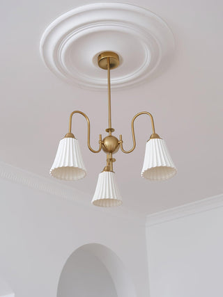 Lustra Lustre Moderne Céramique Plissée