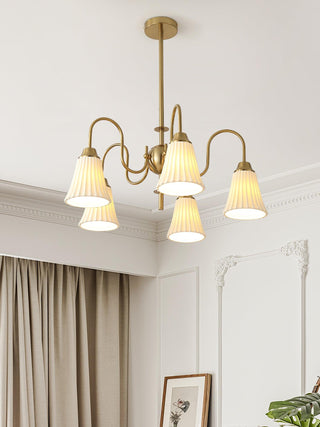Lustra Lustre Moderne Céramique Plissée