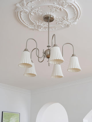 Lustra Lustre Moderne Céramique Plissée