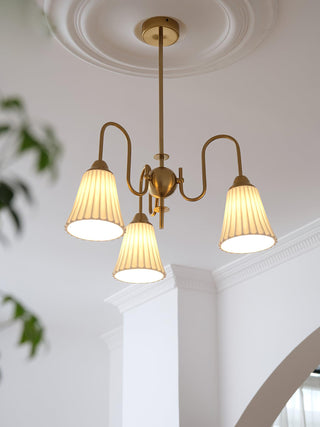 Lustra Lustre Moderne Céramique Plissée