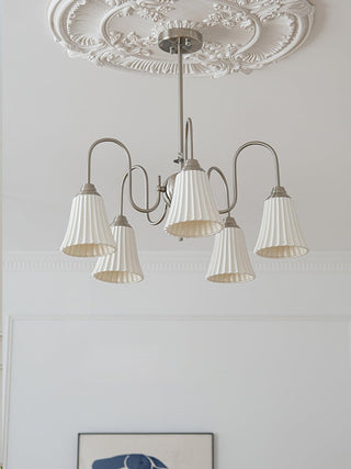 Lustra Lustre Moderne Céramique Plissée