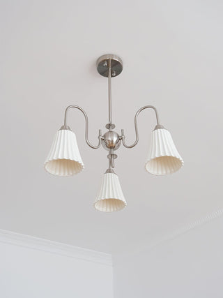 Lustra Lustre Moderne Céramique Plissée