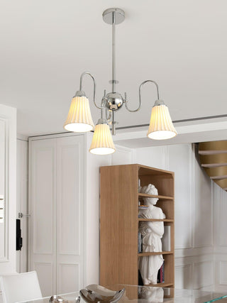 Lustra Lustre Moderne Céramique Plissée