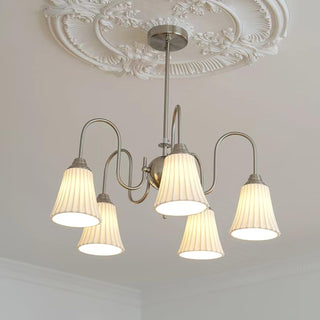 Lustra Lustre Moderne Céramique Plissée