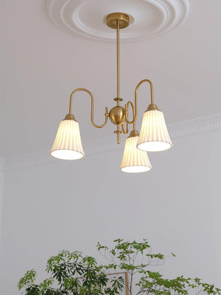 Lustra Lustre Moderne Céramique Plissée