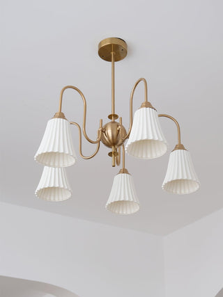 Lustra Lustre Moderne Céramique Plissée