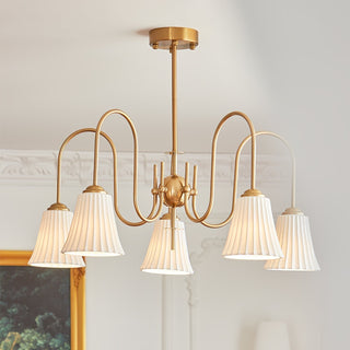 Lustra Lustre Moderne Céramique Plissée
