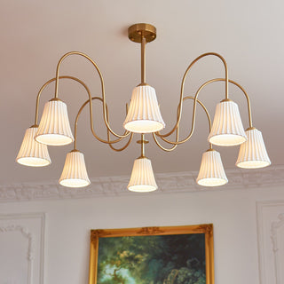 Lustra Lustre Moderne Céramique Plissée