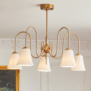 Lustra Lustre Moderne Céramique Plissée