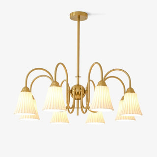 Lustra Lustre Moderne Céramique Plissée