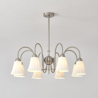 Lustra Lustre Moderne Céramique Plissée