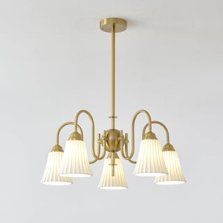 Lustra Lustre Moderne Céramique Plissée