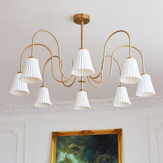 Lustra Lustre Moderne Céramique Plissée