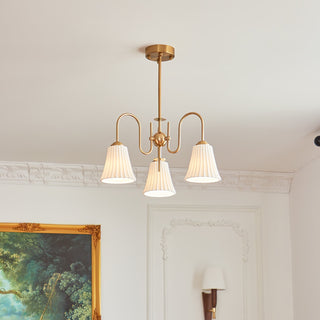 Lustra Lustre Moderne Céramique Plissée